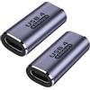 GHQXZT Adattatore USB C femmina a femmina da 100 W (confezione da 2), estensore accoppiatore USB tipo C, compatibile con Thunderbolt 4/3, supporta trasferimento dati fino a 40 Gbps e video 8K a 60 Hz