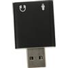 DIYEAH Adattatore Audio USB Esterno 7.1 con Effetti Sonori Dinamici, Lega di Alluminio, Jack per Cuffie e Microfono, Compatibile per Computer e Laptop