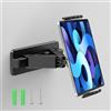 aceyoon Supporto da parete per tablet, telefoni cellulari e dispositivi da 4,7 a 12,9, girevole a 360°, supporto da parete per cucina, con viti, estensibile e girevole, per iPad, ideale per cucina