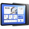 Cleverstation Supporto Tablet da Parete per Samsung Galaxy Tab A8 (10,5 Pollici) - Supporto Estraibile Ultra Sottile e Su Misura per Smart Home & Dashboard - Gestione Cavi - Nero