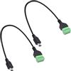 YARCHONN Mini USB vite morsettiera cavo connettore mini USB maschio a 5 pin senza saldatura morsettiera cavo adattatore tipo plugable convertitore cavo di prolunga per riparazione di sostituzione, 30