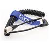 Eonvic Cavo a spirale di alimentazione DC Hirose maschio a 4 pin per dispositivi audio Zaxcomn Zoom F8 (Hirose dritto da 4 pin a CC)