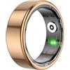 findtime Smart Ring Fitness Tracker Anello per uomo e donna Smart Ring Android Smartring Fitness Tracker Anello Sonno Anello Salute Uomo Contapassi, Fitness Tracker Cardiofrequenzimetro Sport Oro Rosa Taglia