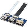 Coolwell USB HDMI Adapter For Waveshare CM4-IO-BASE, Adapting FFC Connector To Standard Connector as DHMI and USB 2.0
