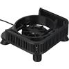 Generico Base di raffreddamento antipolvere stampata in 3D per Mac Mini M4/M4 Pro 2024, staffa antiscivolo con supporto per ventola di raffreddamento per Mac Mini M4/M4 Pro 2024 (Nero)