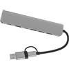 Operitacx Adattatore Usb Multiporta Hub Usb-c Uscite Per Laptop Espansore Senza Driver