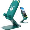 Generic Supporto per telefono da scrivania, supporto pieghevole per telefono cellulare, accessori da scrivania a forma di orso, stabile e regolabile in altezza, decorazione carina, supporto per la maggior