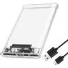 Helweet Case Hard Disk 2.5, Contenitore per Disco Rigido da 2,5 Pollici, Custodia Esterno per Disco Rigido 2.5, Custodia da SATA a USB 3.0 con Cavo da USB, Adattatore per SATA III 7mm/9.5mm SSD HDD
