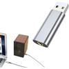 Generic Adattatore audio USB, 3,5 mm USB a adattatore audio ottico Plug and | Interfaccia audio USB portatile, adattatore per cuffie USB per cuffie, laptop, desktop