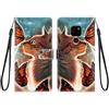 KARTXITAI Cover Compatibile con Huawei Mate 20 PU Pelle TPU Silicone Portafoglio Magnetica con Disegni Motivo Animale Flip Custodia in Libro Slot Schede Custodia-Gatto, farfalla