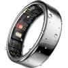 HOU Anello Smart Uomo e Donna, Smart Ring con IA, Nessun Abbonamento, Monitoraggio Sonno, Frequenza Cardiaca, SpO2, Stress, 5ATM, Custodia Ricarica, iOS/Android (Ceramica Nera, Misura US 13)