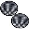 AERZETIX - C53602 - Set di 2 griglie reti di protezione per altoparlanti/casse subwoofer - diametro 260mm 10'' - colore nero - per auto veicolo