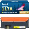 Yowell Toner 117A Giallo Compatibile con HP 117A Giallo per Toner HP Color Laser MFP 178nwg per Color Laser MFP 179fwg 179fnw 178nw 150nw 150w 178 179 W2072A - 117A Giallo