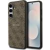 CG MOBILE Guess 4G Anello classico Logo compatibile con MagSafe Custodia per Samsung Galaxy S25 FE (marrone)