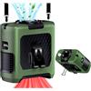 AINFTIME Ventilatore portatile per il corpo con clip in vita, 10000 mAh, portatile, indossabile, 6-40 ore, potente ventilatore da esterno (10000 mAH/verde)