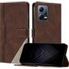 JayModCase Custodia per Xiaomi Redmi Note 12 Pro Plus 5G,Flip Custodia Portafoglio Caso Libro con Magnetica | porta carte di credito | Supporto Stand - Marrone