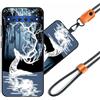 JEZSTHAI Cover Compatibile con TCL 10 Plus Custodia in Silicone TPU Morbido con Cordino/Laccio Tracolla Cellulare,Antiurto AntiGraffio Protettiva Bumper Case con Disegno Motivi,Cover*A08