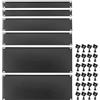 PATIKIL 1U,2U,4U Vuoto Pannello Metallo Cremagliera Montaggio, 19, 2 Set Riempimento Pannello Montaggio Distanziatore Cremagliera Cieca Pannello Kit per Involucro Server Cremagliera Nero