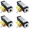 ISTOVO 4X Poe 1000M Network Protector Poe 1000M Monitor Camera Surge Protector RJ45 Gigabit Ethernet Dispositivo di Protezione Scaricatore