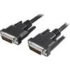 Techly 305199 Cavo Monitor DVI Analogico Digitale M/M Dual Link 1,8 mt (DVI-I) Nero