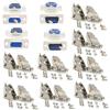 Lsgoodcare Connettore seriale parallelo RS232 Db15-15 Pin D Sub maschio maschio saldatura e 8 Pack metallo Db15 Shell Cover