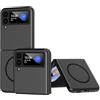 LEMAXELERS Custodia per Samsung Galaxy Z Flip 3 Cover [Compatibile con MagSafe] Sottile Protettiva ibrida in PC Case Magnetica Antigraffio Cover per Galaxy Z Flip 3 Black QHZ