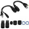 Joyzan Adattatori Ethernet con Splitter Poe Attivi da 12V, 100 Megabit PoE Adattatore Power Over Standard Kit di Cavi Cavo Sdoppiatore POE Telecamera IP Punto Accesso Wireless Dispositivo CCTV Tablet