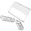 NUOBESTY Custodia Rigida Trasparente Protezione Console per Console OLED, Cover Protettiva PC Resistente per Gaming, Accessorio Portatile per Appassionati di Giochi Elettronici