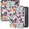 Yiernuo Custodia per Kobo Libra Colour 2024/Libra 2 2021/Vision 6 2021 7 Pollici eReader,Ultra Sottile Cover con Funzione Supporto,Farfalla