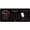 Generico Stock Trading MousePad - Tappetino Grafico In Gomma Grande, Cuscinetto Desktop Da 80x30 Cm | Scheda Cheat Del Modello Di Mercato, Foglio Di Protezione Della Scrivania Del Computer, Guida Di Trading Pe