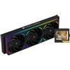 Thermalright Mjolnir Vision 360 UB PRO ARGB Black Aio - Refrigeratore a liquido per CPU, schermo IPS con risoluzione 640 x 480, schermo LCD da 3,5 pollici ad assorbimento magnetico, per AM5/LGA1851