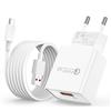 Yisica Caricabatterie rapido compatibile con Xiaomi Redmi Note 14C/14T/14/13/13C/12/12 Pro 5G/11s/11/A3/10/9/Poco M4/M6/M3/Poco C65/Poco X6, presa di ricarica rapida USB AC con cavo da 1,5 m (1)
