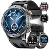 LIGE SMART Smartwatch Uomo Militare con 1000mAh/Torcia LED/3 Cinghie, 1.53HD Smart Watch Orologio con Chiamate, 120+ Modalità Sportive, Cardiofrequenzimetro Sonno, IP68 Smart Watch per Android iOS Silicona