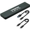 Sintech Custodia esterna USB 3.2, custodia USB tipo C, compatibile con Mac-Book Air a 28 pin (metà 2013-2016) e Pro (fine 2013 - metà 2015) SSD, supporto nVME con ST-NGFF2013 (nero)