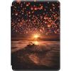 SGKITM Custodia per Amazon Kindle Paperwhite 11ª Generazione 2021 Cover Pelle Silicone Flip 360° Protezione Automatici Svegliati o Sonno Funzione Magnetico Astratto Motivo Cover 6.8 174 x 125 x 8,1 mm (5)