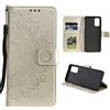 CoverKingz Cover per Xiaomi Redmi Note 10 5G/Poco M3 Pro 5G/4G - Custodia a portafoglio per cellulare con slot per schede per Redmi Note 10 5G/Poco M3 Pro 5G/4G - Cover - mandala oro