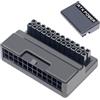 WLGQ ATX Adattatore maschio a femmina ad angolo retto a 24 pin, 90 gradi, guscio protettivo per scheda madre del PC