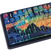 JakeTsai PBT Keycaps 133 Keys Double Shot Starry Sky Keycaps, Shine Through Side Print Keycap, Cherry Profile Dye Sublimation Keycap Keycap for Cherry MX Switch ANSI & ISO Layout Mechanical Keyboard
