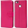 Verco custodia per Huawei P9 Lite, Case per P9 Lite Cover PU Pelle Portafoglio Protettiva, Rosa