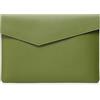 HinZann 15-16 Pollici Custodia PC Portatile per MacBook Air 15 M5/M4/M3/M2 / MacBook Pro 16 M5/M4/M3/M2/M1 Pro/Max, 15 15,6 16 Pollici Borsa Porta Pc Leggera in Pelle - Verde Chiaro