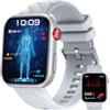 TAOLOON Orologio Smartwatch Uomo ECG con Chiamate: 1.97AMOLED Orologio Contapassi con PPG HRV BMI Temperatura Corporea Pression Sanguigna WhatsApp Notifice Sonno Monitor Fitness Watch Android iOS Compatibile