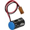 vhbw batteria compatibile con Cutler Hammer A06B Control, A03B-0805-K011, A06B-0168-D111 robot industriale (1200mAh, 3V, Li-MnO2)