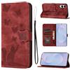 LSPCASA Custodia con Samsung Galaxy S25 Edge 6.7 Premium Pelle PU Flip Protettiva Cover Con Slot Per Schede e Funzione Supporto Custodia Cover Portafoglio con Samsung Galaxy S25 Edge-Rosso