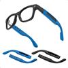 Lumiadot Anti-Slip Ear Hooks Compatible with Ray-Ban Meta Smart Glasses 2 Pairs (nero + blu)