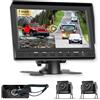 VECHTEL Cavo per telecamera di retromarcia 2* con monitor da 7,assistenza al parcheggio,18 LED,visione notturna/impermeabile IP68 per SUV,registrazione video in loop con SD 64 G