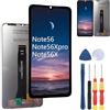 MinTroSD Nuovo display touch screen per Doogee Note 56 / Note 56 X pro / Note 56 X LCD Display Sostituire le parti con strumenti.