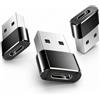 iCables Adattatore da USB a USB C - Confezione da 3 cavi da USB C femmina a A maschio OTG per iWatch 8 7, MacBook, iPhone 12 13 14 15 Max Pro, Airpods, iPad 10 Air 4 5 Mini 6, CarPlay, Galaxy S23 S24 A34