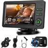 Hikity Telecamera Auto per Bambini con Monitor 720p 4,3 Pollici Monitor Auto per Bambini sul Sedile Posteriore, dotata di telecamera supporta visione notturna BT musica riproduzione musica da telefono
