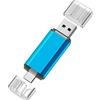 LifgWas Cle USB, 2 in 1 USB C, 256MB Chiave portatile, Doppio Uso per Cellulari E Computer, per Immagazzinare Foto E Musica