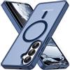 Vansdon Cover Magnetica per Samsung Galaxy S26 Plus con 1 Pezzi Vetro Temperato, Compatibile con Magsafe, Protezione anticaduta di livello militare, Cover Traslucida Opaca Sottile Antiurto-Blu scuro